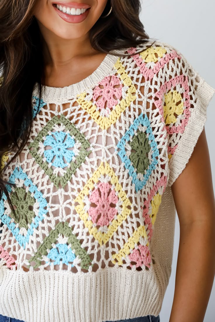 Cute Cream Crochet Knit Top Crochet Tops Shopdressup Dress Up Cute Cream Crochet Knit Top Crochet Tops Shopdressup Dress Up