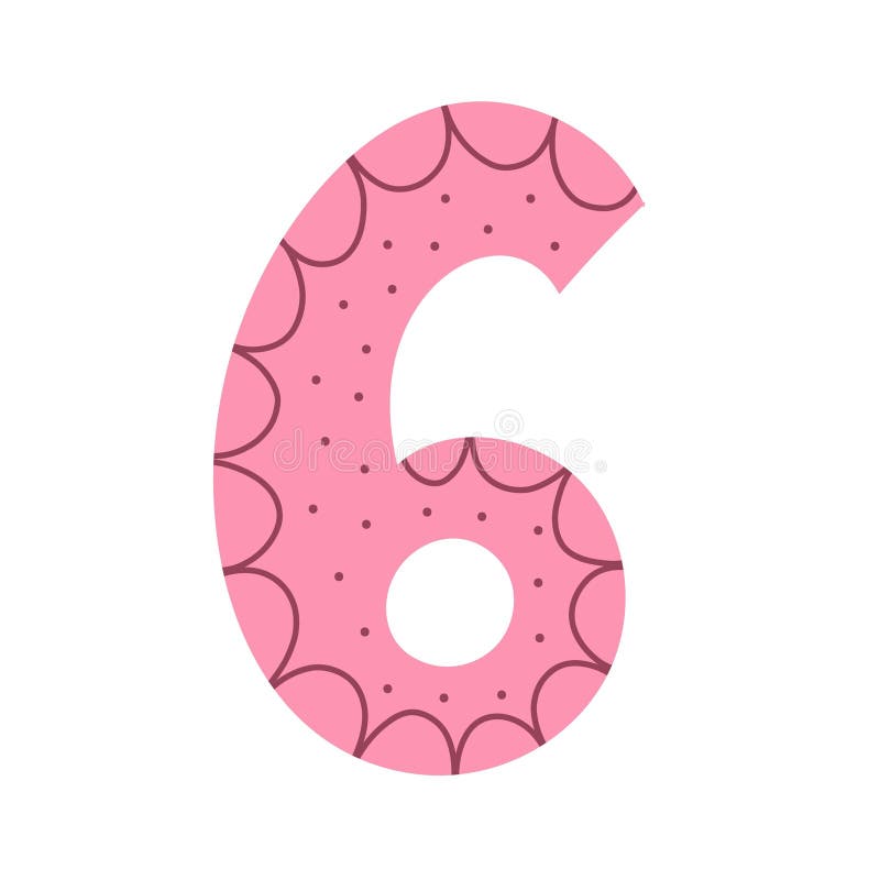 Doodle Number Four Symbol For Kids Leaning Numbers For Preschool Colorful Number 4 In Cartoon Doodle Number Four Symbol For Kids Leaning Numbers For Preschool Colorful Number 4 In Cartoon