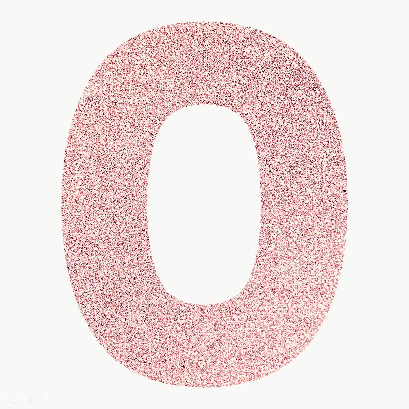 Number 0 Glitter Typography Free Transparent Png 2107793