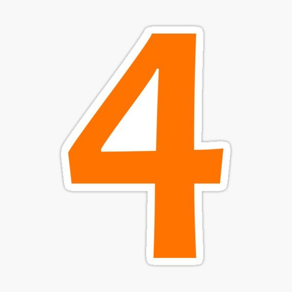 Orange Number 4