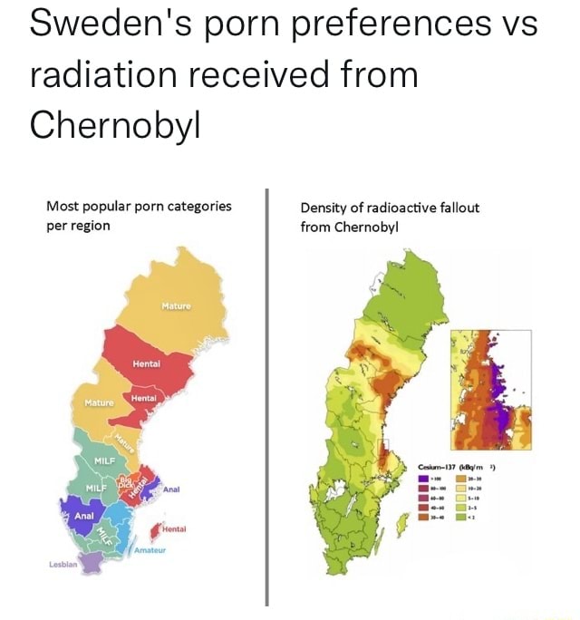 Sweden Amp 39 S Porn Preferences Vs Radiation Level Received From Chernobyl Sweden Amp 39 S Porn Preferences Vs Radiation Level Received From Chernobyl